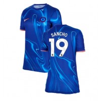 Camiseta Chelsea Jadon Sancho #19 Primera Equipación Replica 2024-25 para mujer mangas cortas